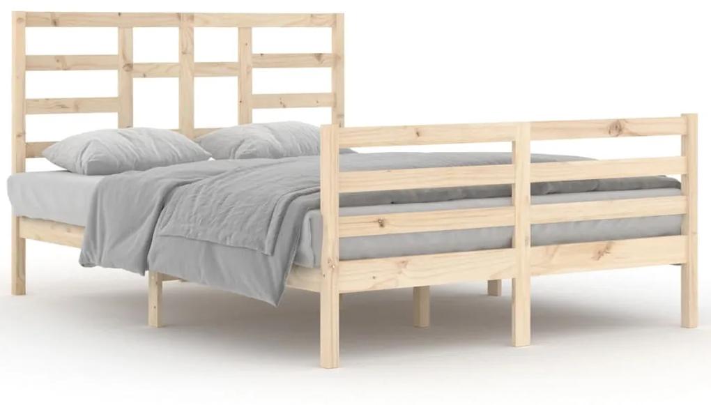 3105860 vidaXL Cadru de pat, 140x200 cm, lemn masiv