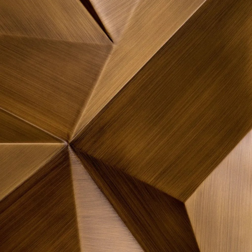 Decoratiune de perete LUX, Otel, Alama periata, Bravura