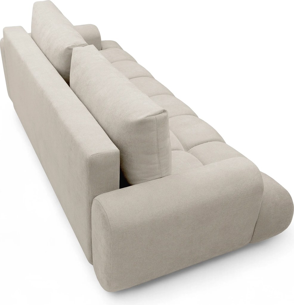 Canapea extensibilă Lutario - chenille bej deschis Vibe 06