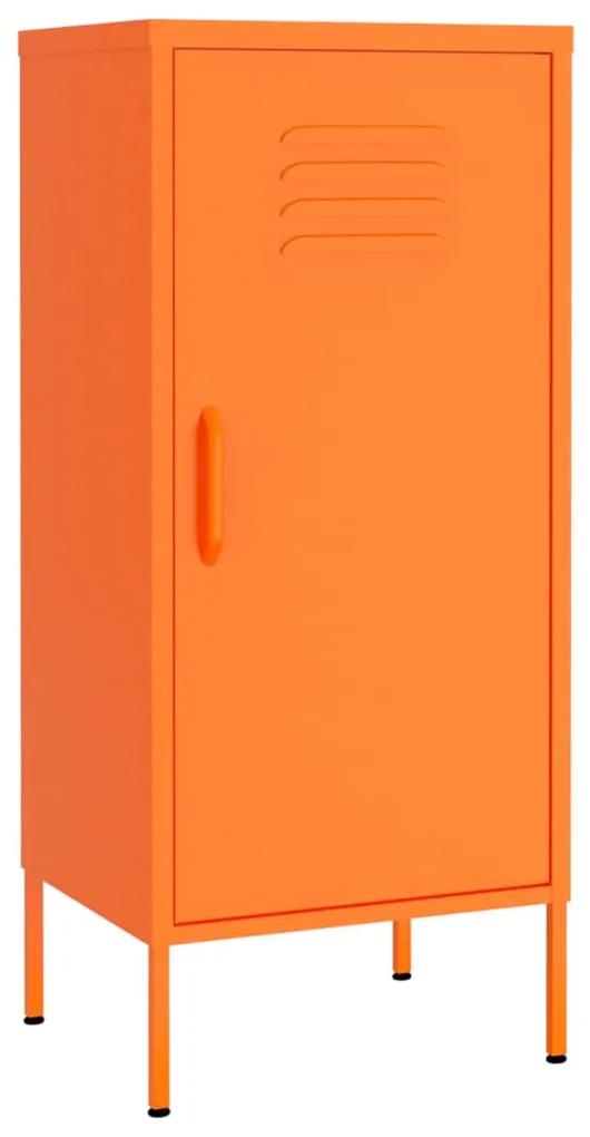 336192 vidaXL Dulap de depozitare, portocaliu, 42,5x35x101,5 cm, oțel