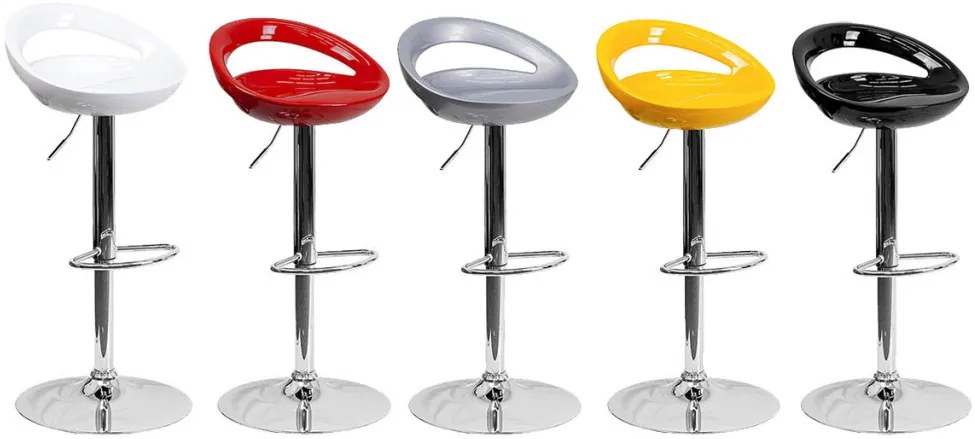 2 buc scaune de bar Kitti-alb