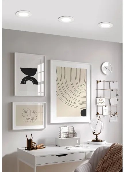 Eglo 98212 - Spot încastrat LED reglabil FUEVA-A, 5W, 230V, cu telecomandă