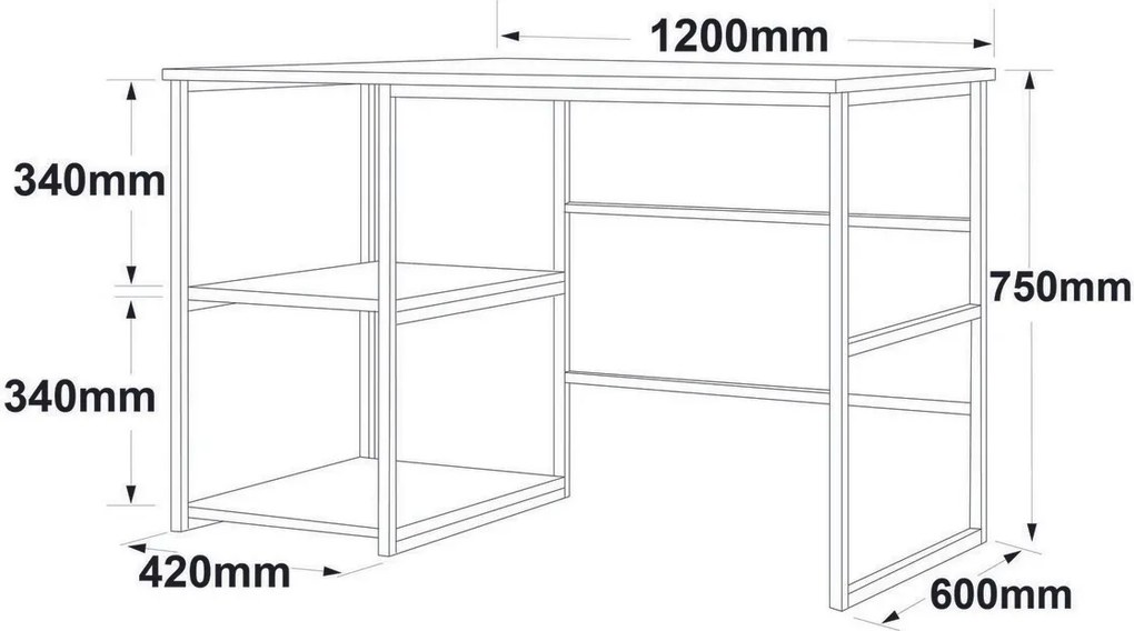 Birou Vilge Marmură albă și auriu