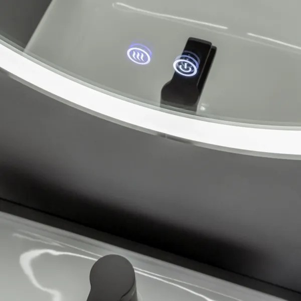 Brilagi-LED Oglindă anti-aburire dimabilă cu iluminare LED ALU PRO LED/18W/230V pr.60 cm IP44, crom mat