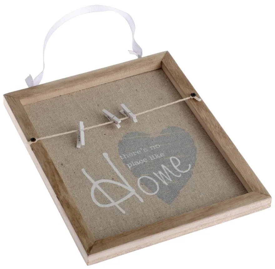 Panou decorativ din lemn cu cârlige pentru fotografii Dakls Ruseno Home