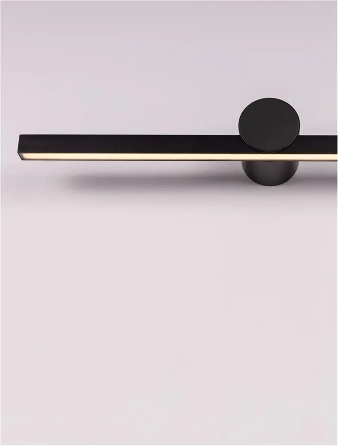 Aplica de perete LED pentru oglinda baie IP54 BREGGO negru, 61cm