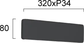 Aplică de perete LED KELDA LED/12W/230V 3000K/4000K negru