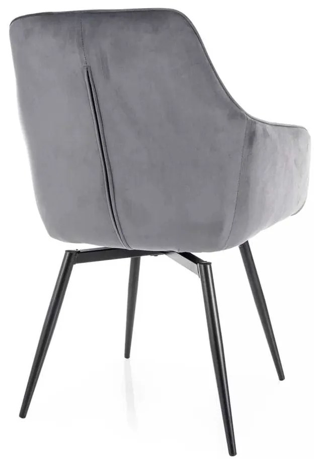 Scaun de bucătărie Montale Velvet, gri