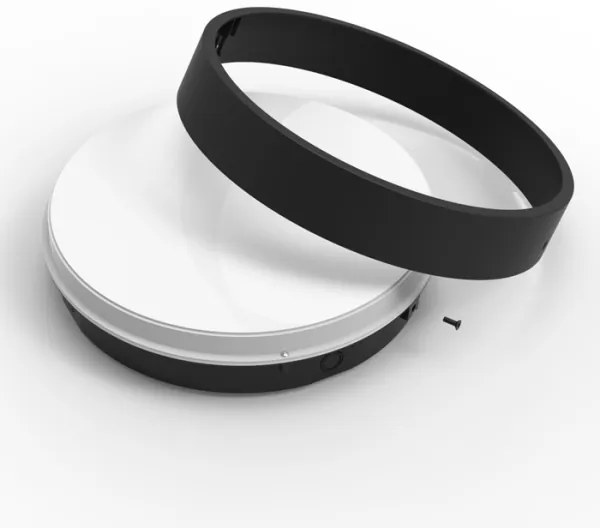 Plafonieră LED cu senzor Ecolite WMAT300/HF-15W/CR LED/15W/230V negru