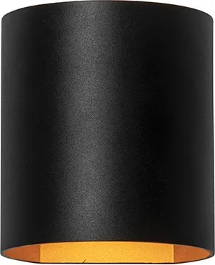 Lampă de perete inteligentă neagră cu alamă inclusiv Wifi G9 - Sabbio