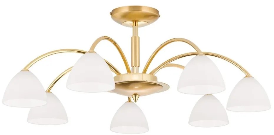Lustra aplicata 7 brate elegant design modern OPALDESIGN, auriu mat