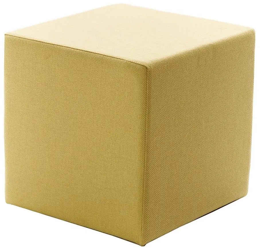 Taburet CUBI 40x40 cm galben