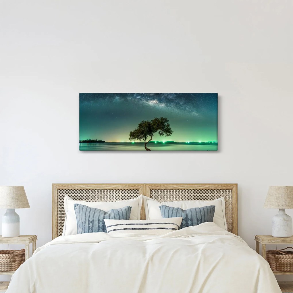 Tablou cu cerul nocturn (120x50 cm)