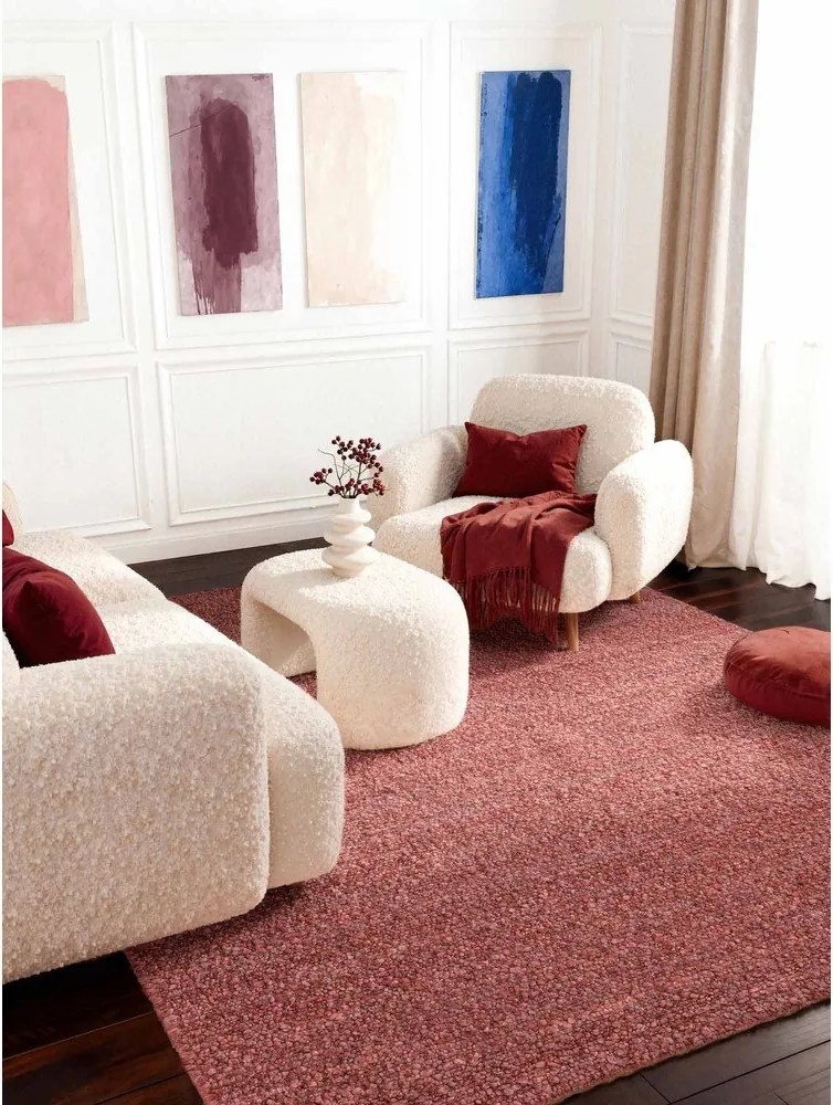 Covor roz închis țesut manual din material bouclé 160x230 cm Notting Hill Portobello – Ted Baker