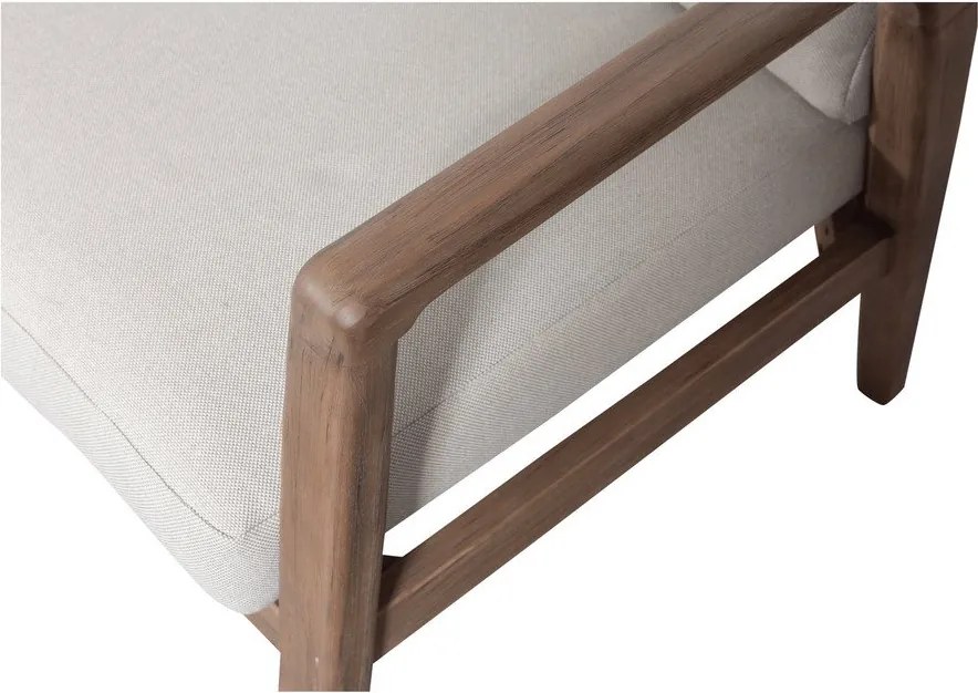 Canapea de grădină maro tapițată (în formă de ”L”) Biam – WOOOD