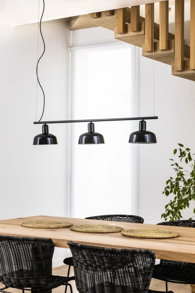 Lustra suspendata design modern TATAWIN negru