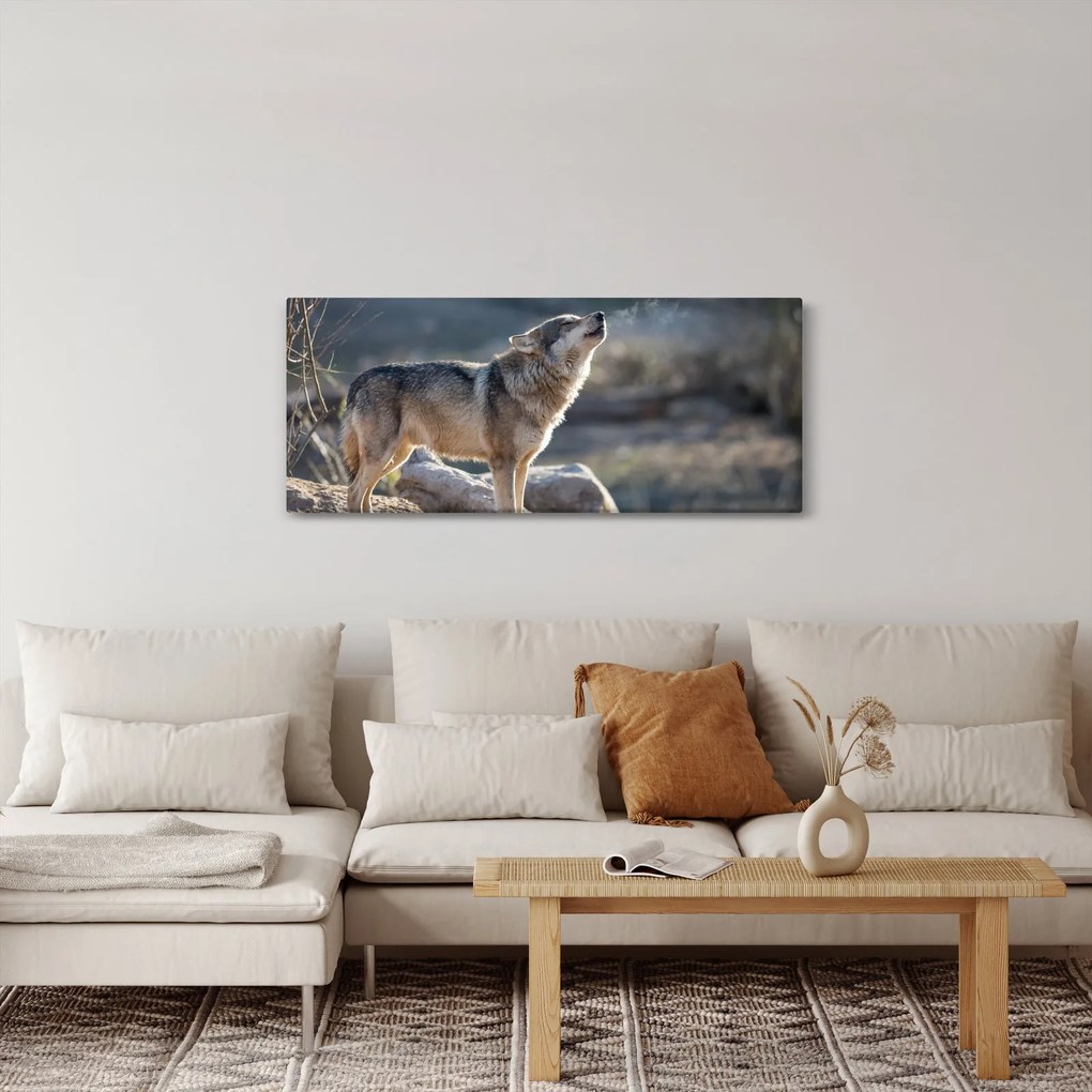 Tablou - Lupul urlător (120x50 cm)