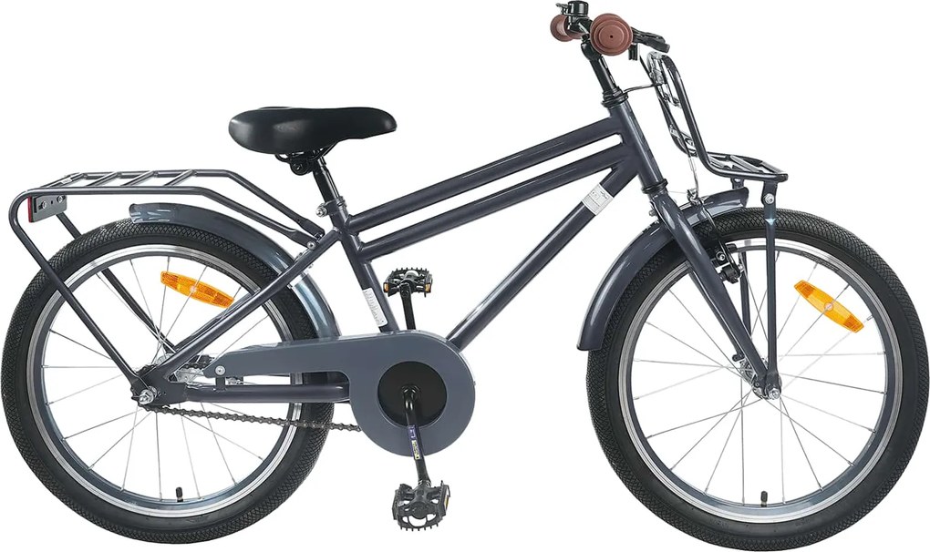 vidaXL Bicicletă pentru Copii 20 Inci pentru 6-11 ani Gri închis