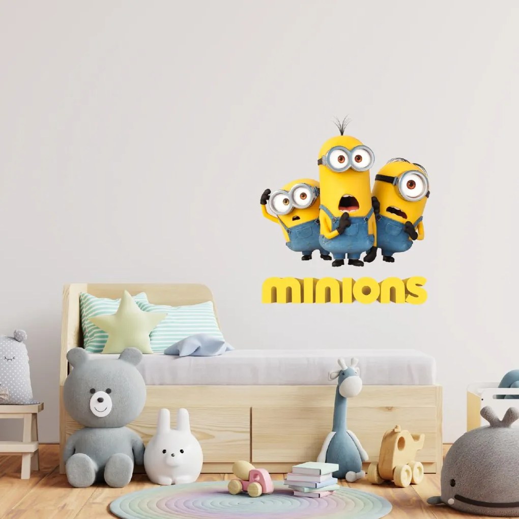 Autocolant de perete "Minions 3" 60x70cm