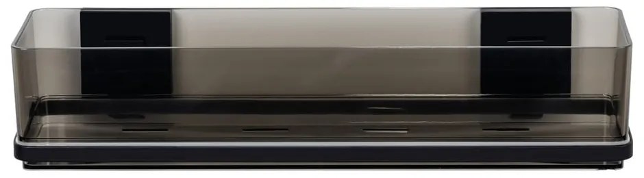 Raft pentru baie negru autoadeziv din plastic Quadro – Wenko