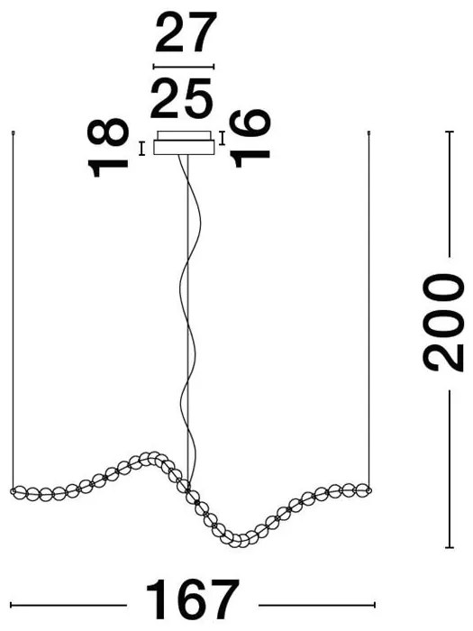 Lustra LED suspendata cu telecomanda design decorativ PERLA