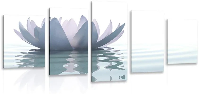 Tablou 5-piese floare de lotus