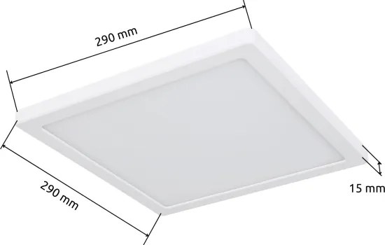Plafonieră LED LASSE LED/24W/230V 3000/4000/6500K albă Globo 12380-24W