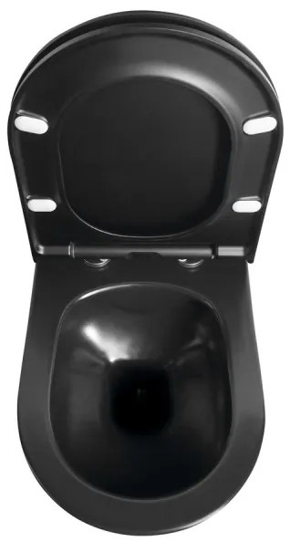 Sapho - Vas WC suspendat AVVA ceramică/negru