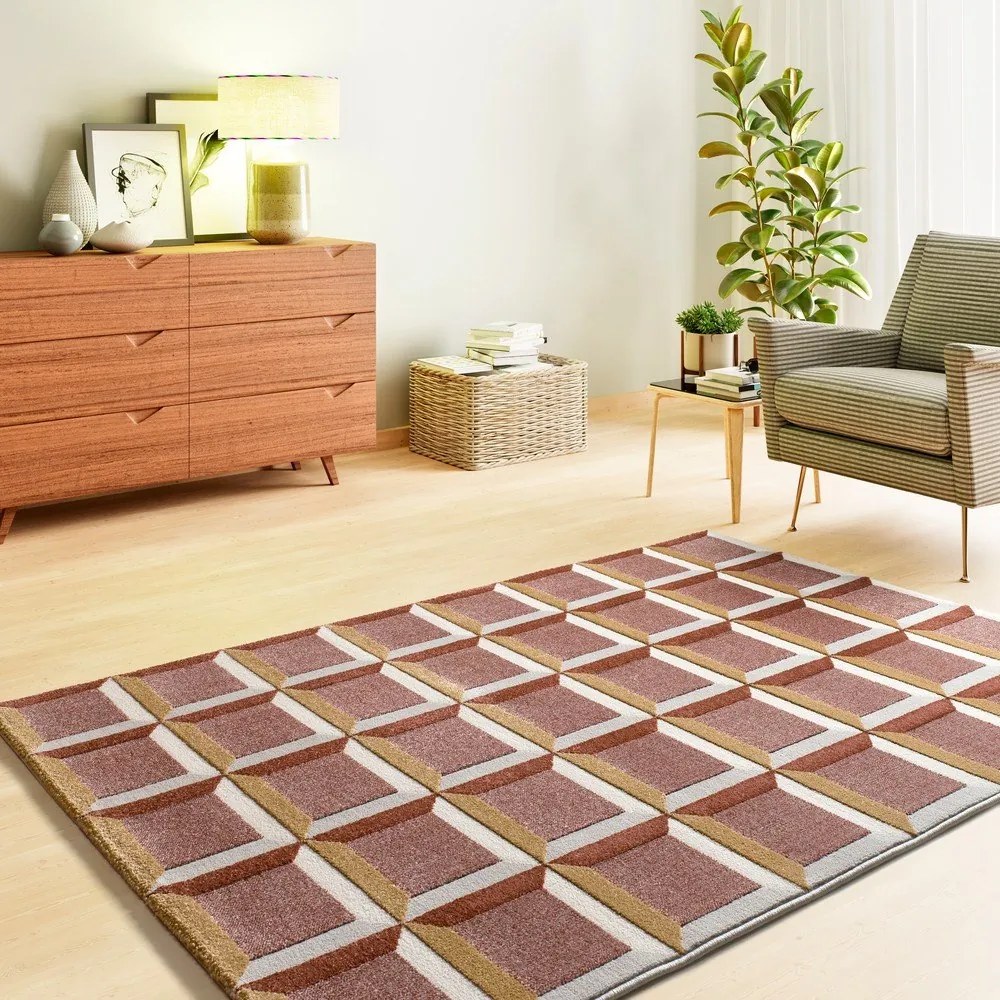 Covor teracotă 80x150 cm Amara – Universal