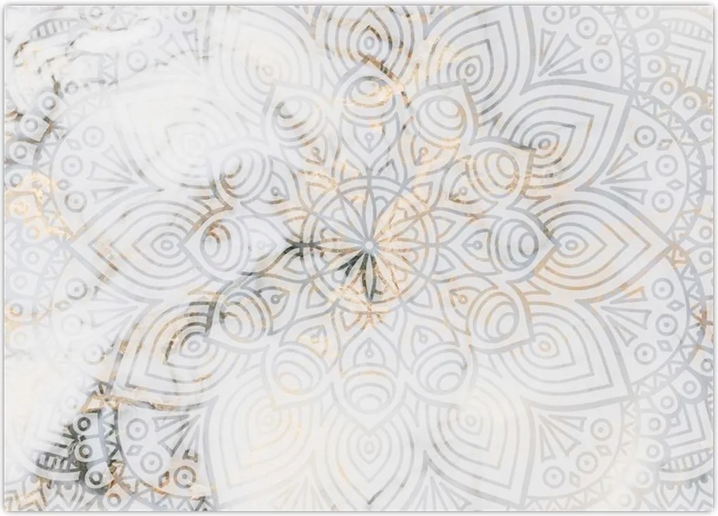 Tablou - Mandale albe (70x50 cm)