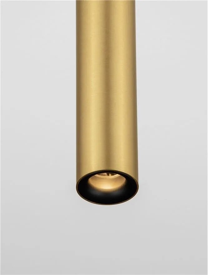 Spot aplicat LED design tehnic LUISA auriu mat, H-20cm