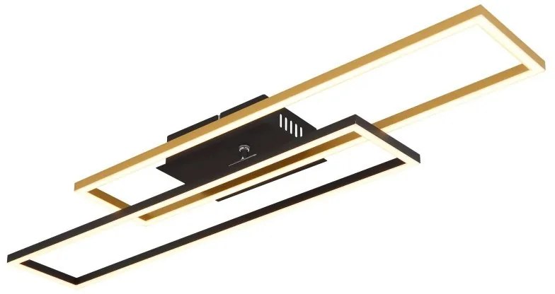 Plafoniera LED moderna DAKARI negru/auriu
