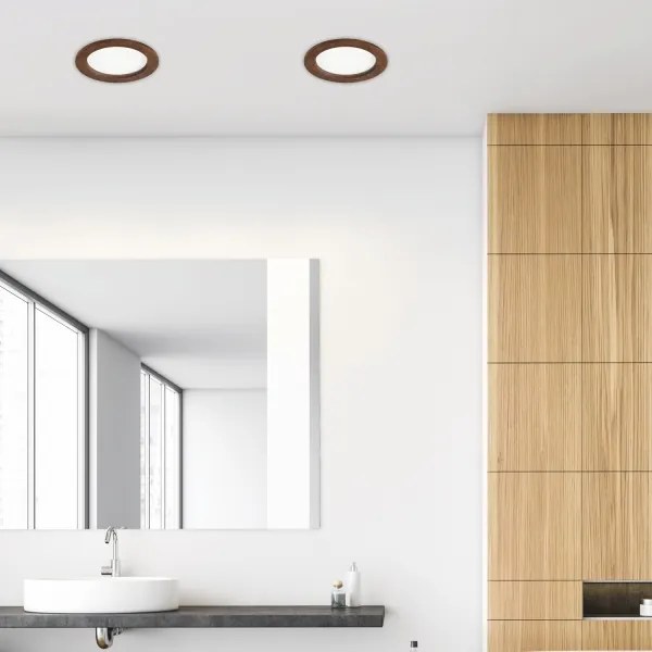 LED Spot WOODY 16,5W 230V 4000K cireș Ø18,5 cm, plafonieră încastrată