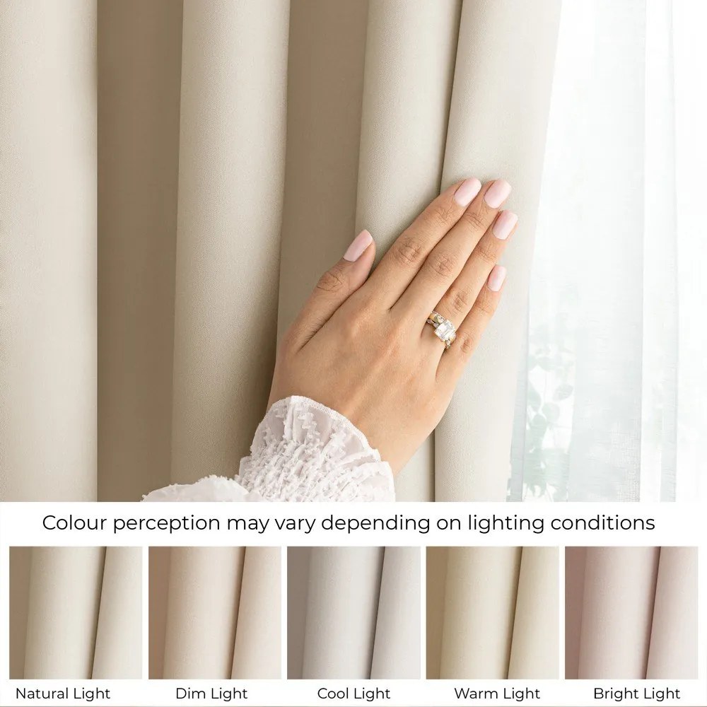 Draperie crem dimout (semi-opacă) 140x250 cm Carli – Restilo