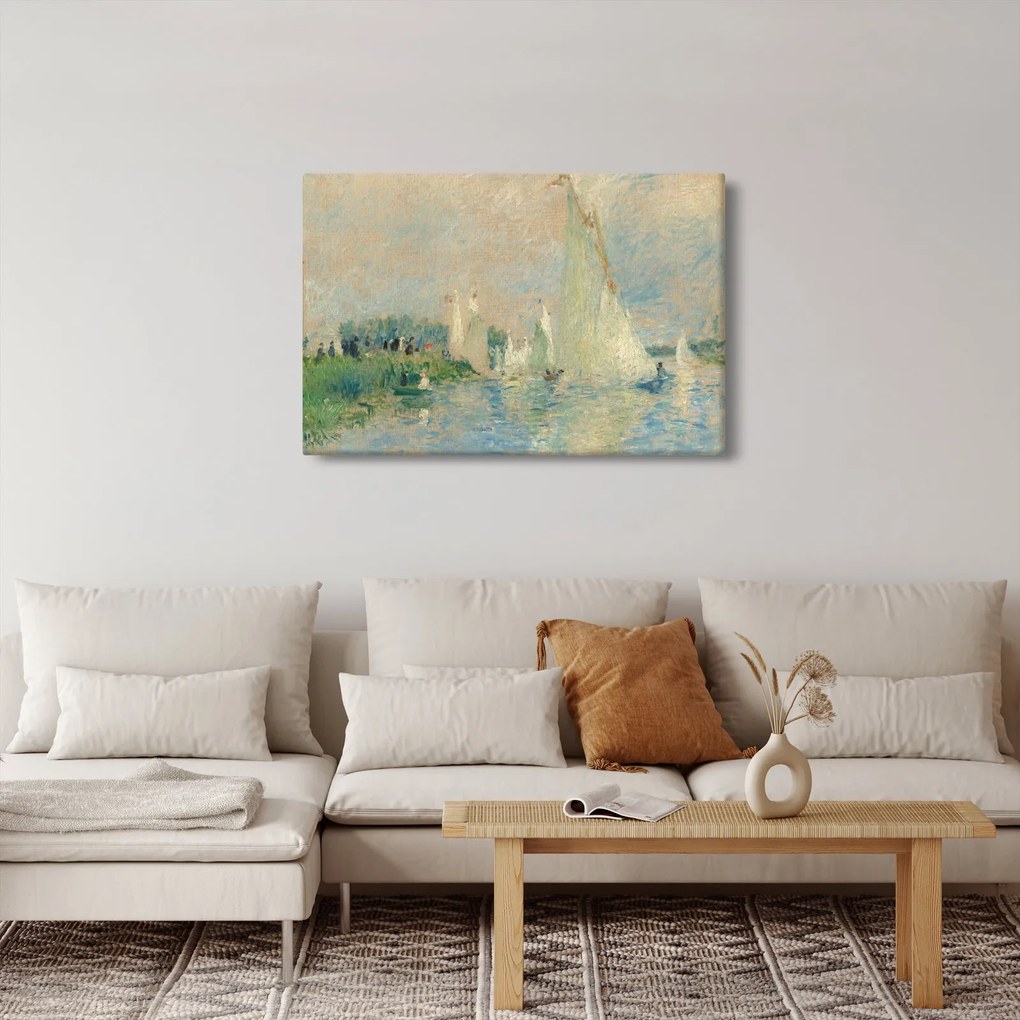 Tablou - Auguste Renoir, Regatta at Argenteuil, reproducere (90x60 cm)