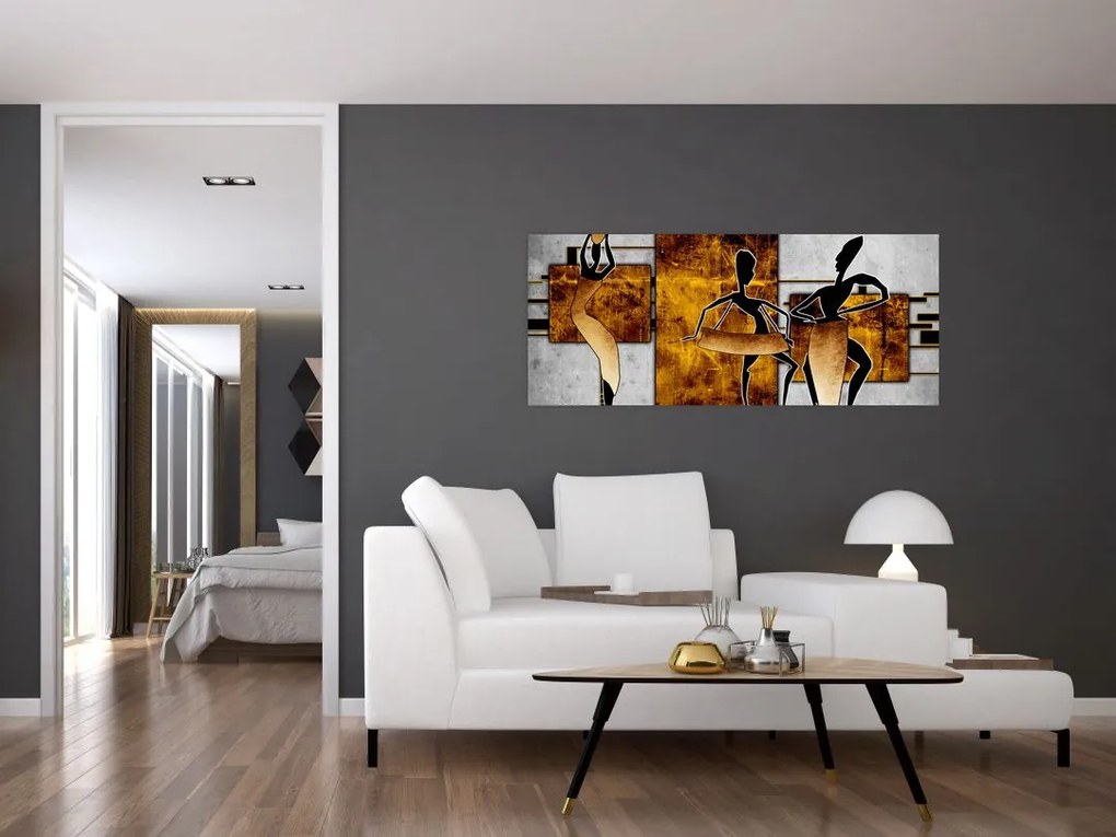 Tablou - Motiv cultura africană (120x50 cm)