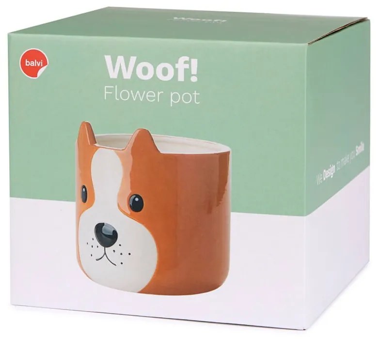 Ghiveci din ceramică ø 13,5 cm Woof – Balvi