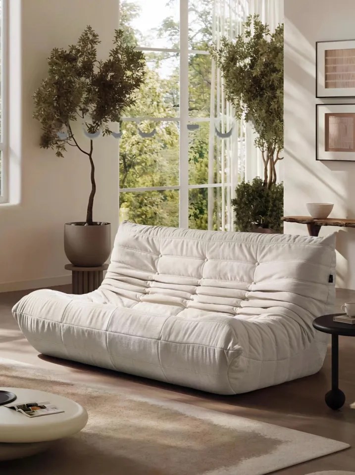 Canapea Lounge din Memory Foam HD – Premium, 1450 x 110 x 75 cm, Confort care Revine la Formă (Culoare: Caramiziu)