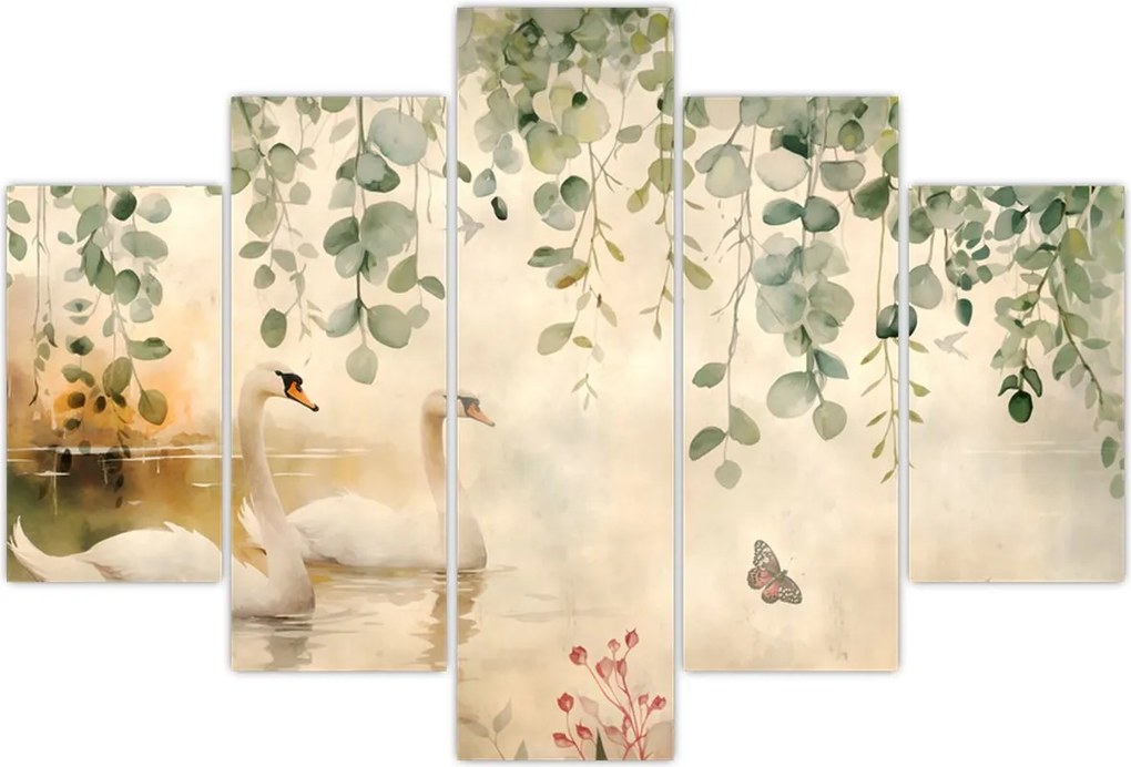 Tablou - Lac, acvariu (150x105 cm)