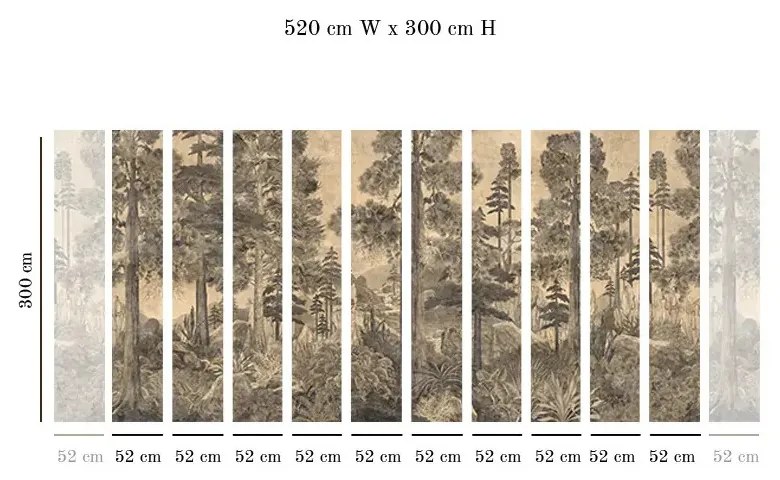 Tapet VLAdiLA Taiga Sepia 520 x 300 cm