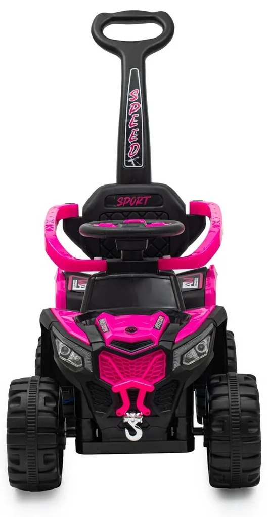 Scuter electric Baby Mix cu bară de ghidareRuggy, roz