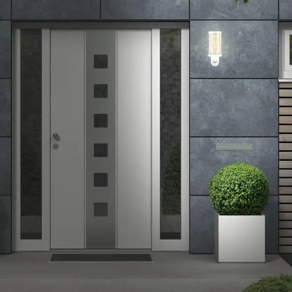 Aplică de exterior Briloner 3628-016 1xE27/12W/230V IP44 alb