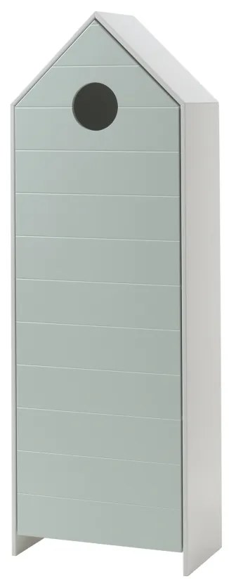 Dulap pentru Copii Căsuță, Verde Mentă, (MDF) – CASAMI – Vipack