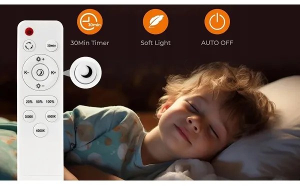 Plafonieră LED dimabilă LED/60W/230V 3000-6500K d. 60 cm negru + telecomandă