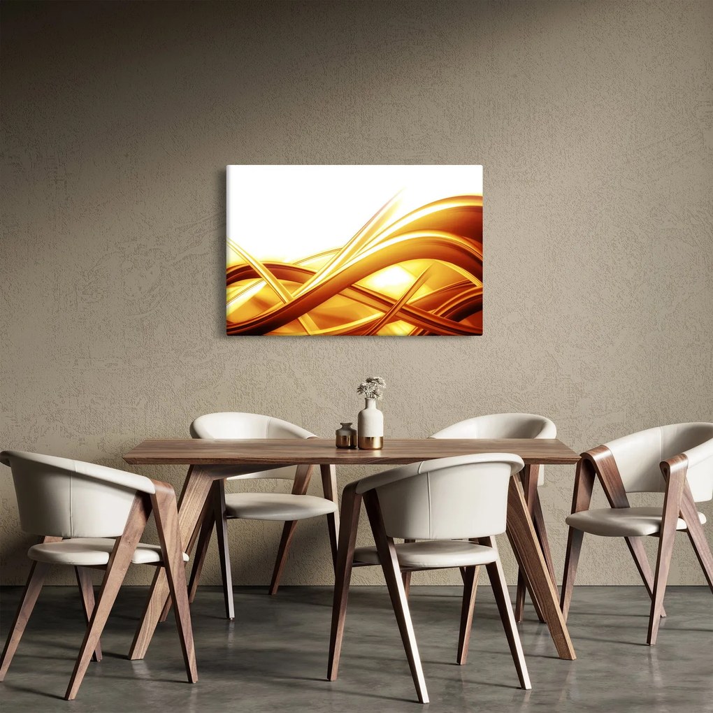 Tablou - Abstrac galben (90x60 cm)