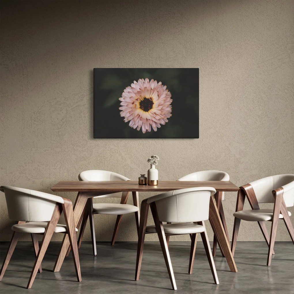 Tablou cu floare portocalie (90x60 cm)
