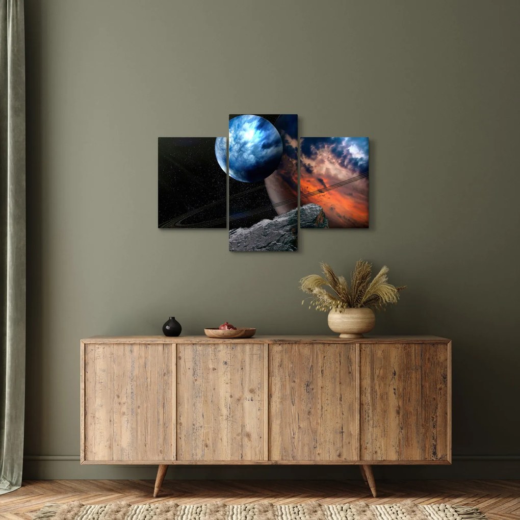 Tablou planetei în cosmos (90x60 cm)