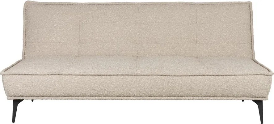 Canapea bej extensibilă cu tapițerie din țesătură bouclé 184 cm Cielke – White Label