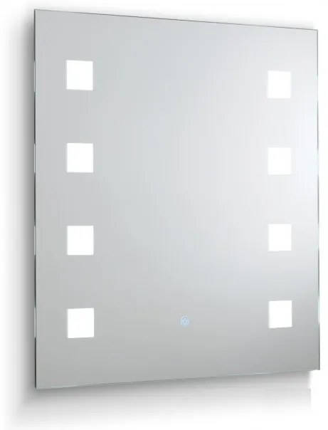 Oglinda baie cu iluminat LED dimabil, protectie IP44 Fame 60x65cm