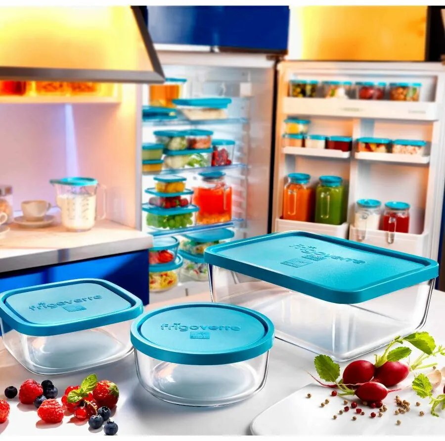 Doză de sticlă cu capac Bormioli Rocco Frigoverre , 9,5 cm, S